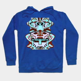 olmec totem in robot gemini ecopop Hoodie